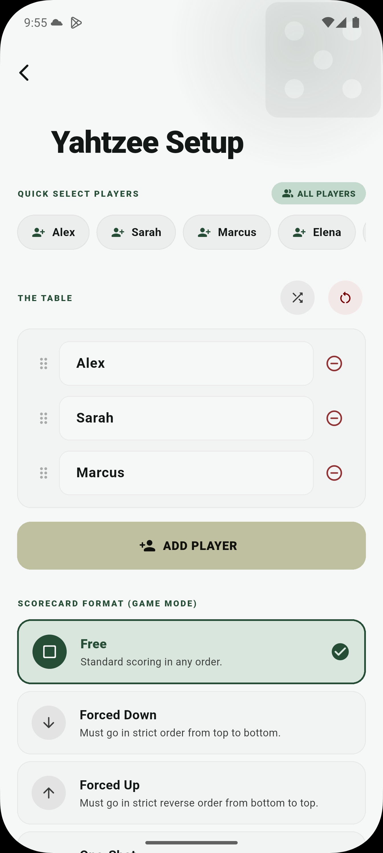Kinship Scores Interface Screenshot