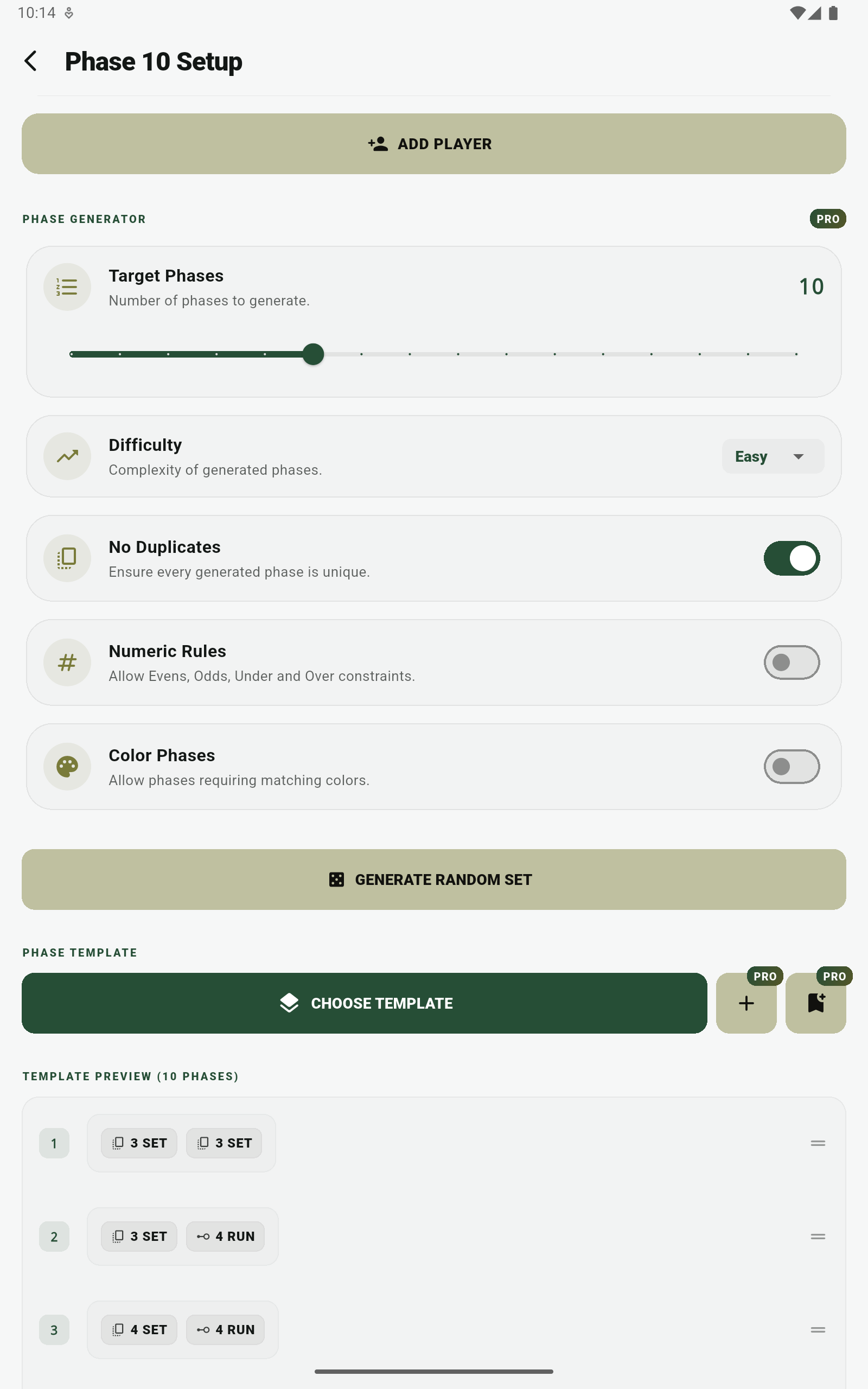 Kinship Scores Interface Screenshot